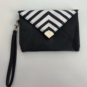 Black and White Wristlet